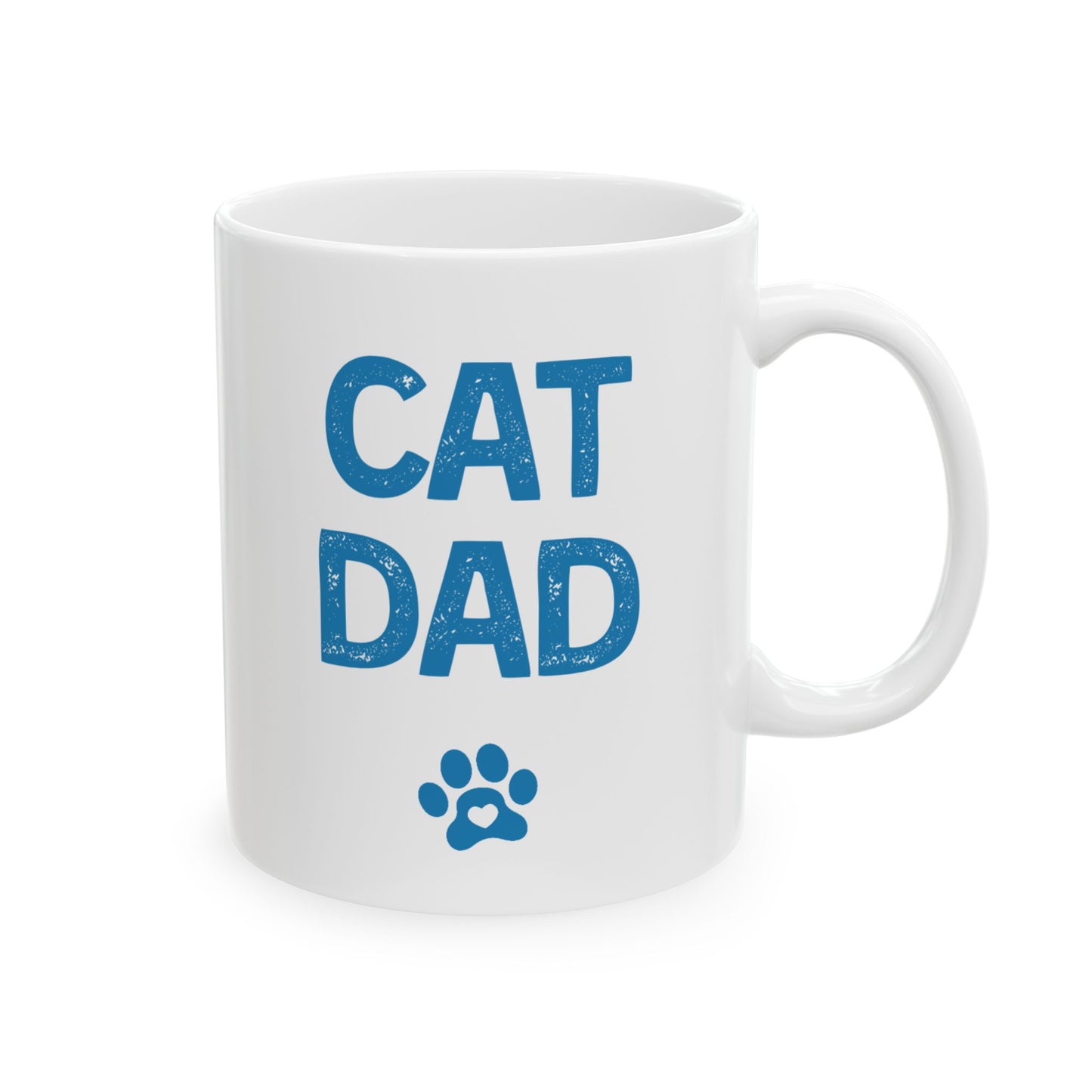 CAT DAD Ceramic Mug, 11oz