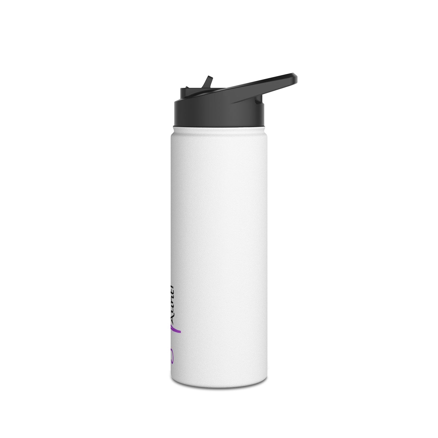 Super Aunt Purple Stainless Steel Water Bottle, Standard Lid