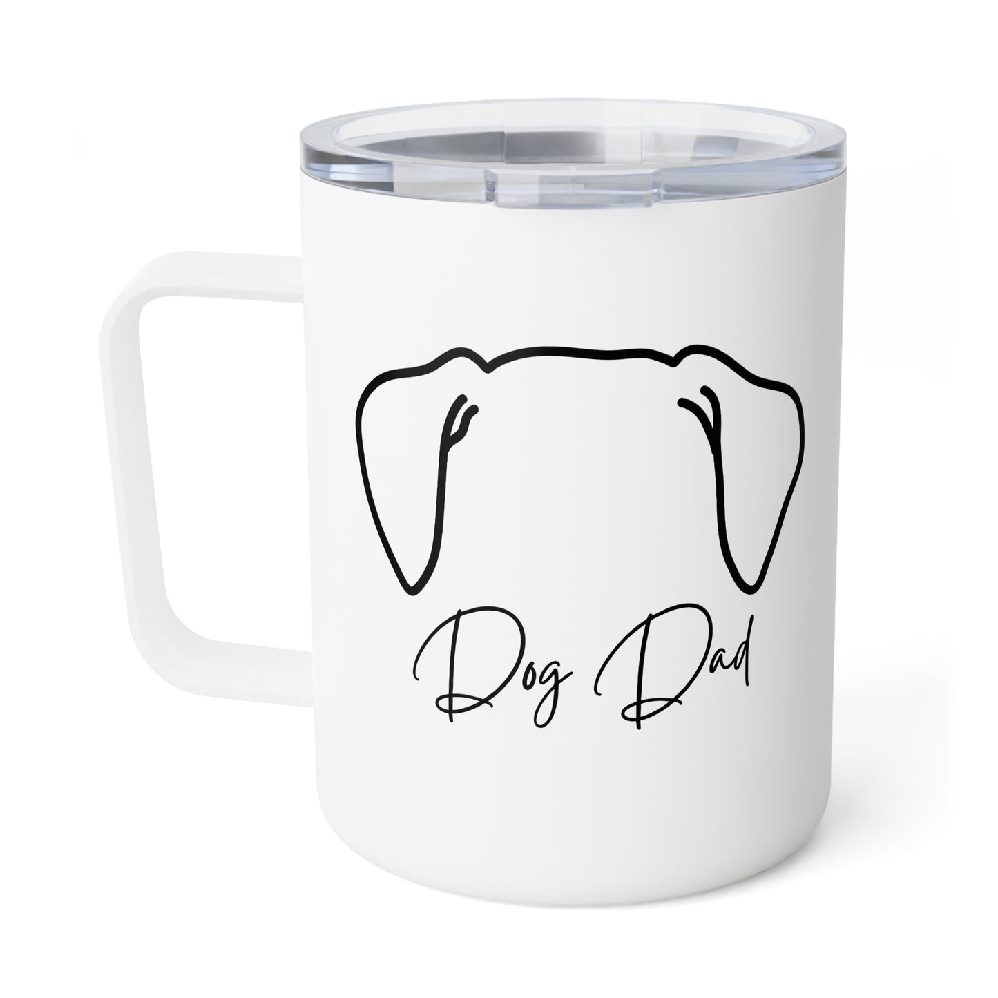 Dog Dad- Script- Insulated Coffee Mug, 10oz