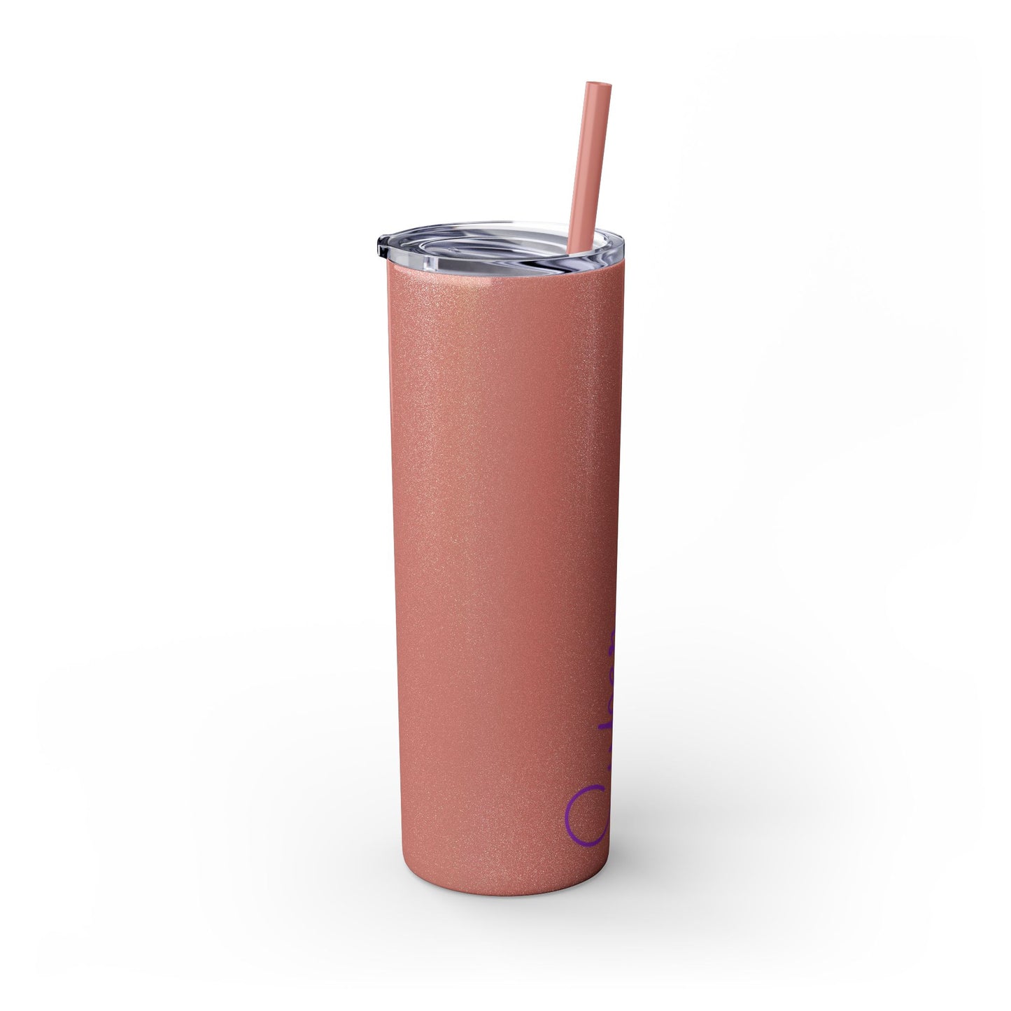 Super Grandma Purple Skinny Tumbler with Straw, 20oz