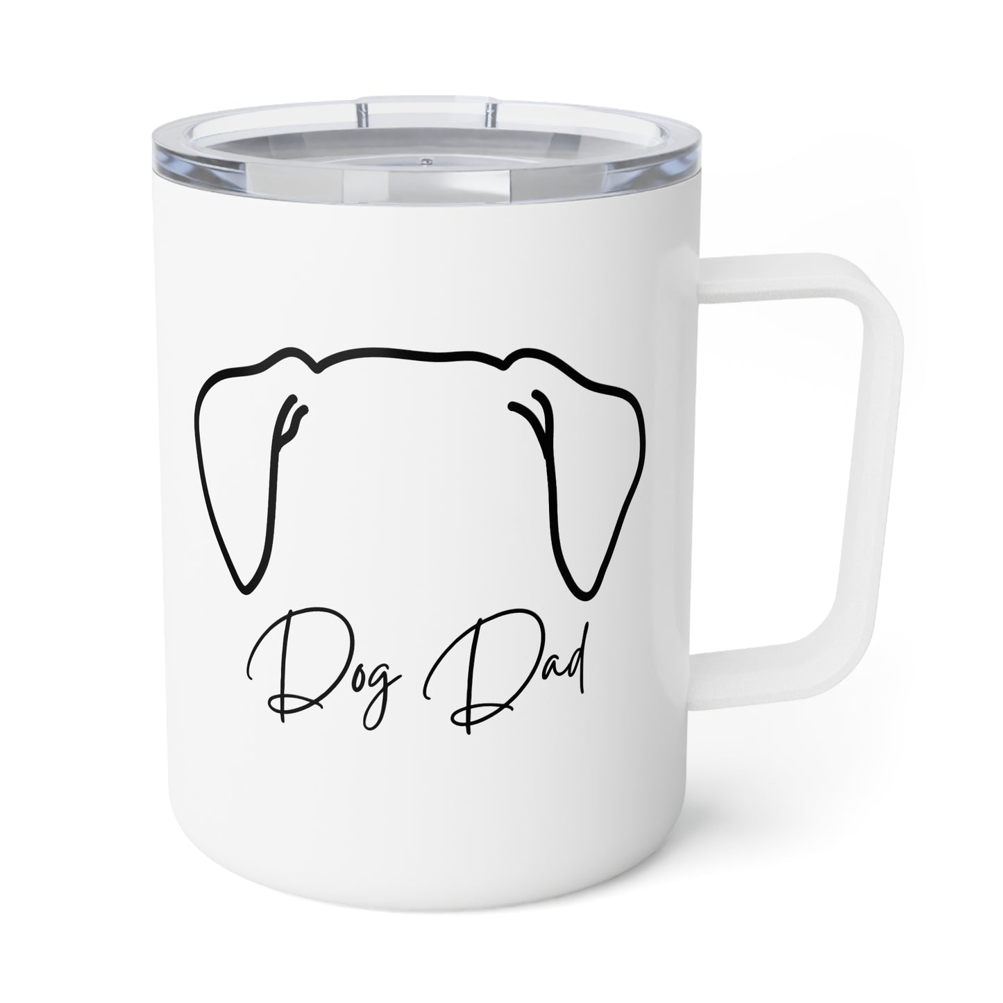 Dog Dad- Script- Insulated Coffee Mug, 10oz