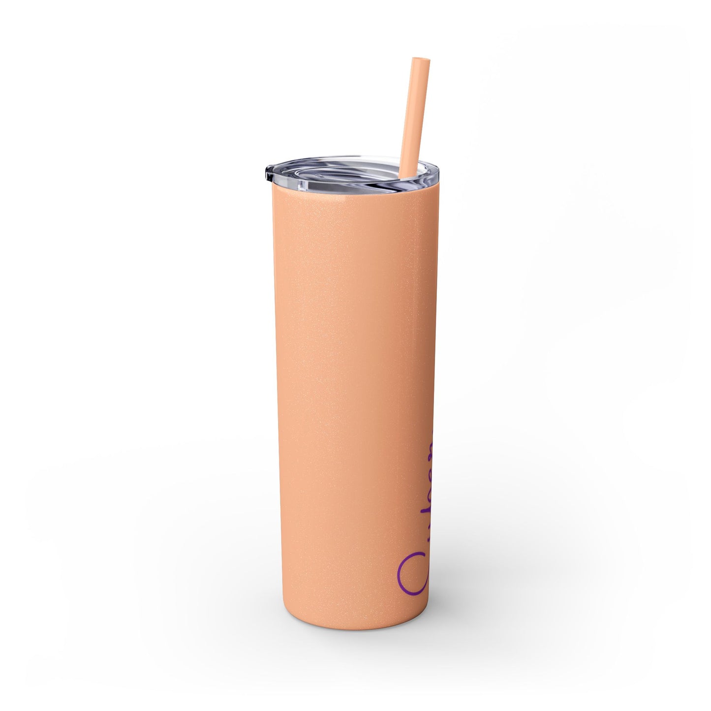 Super Grandma Purple Skinny Tumbler with Straw, 20oz