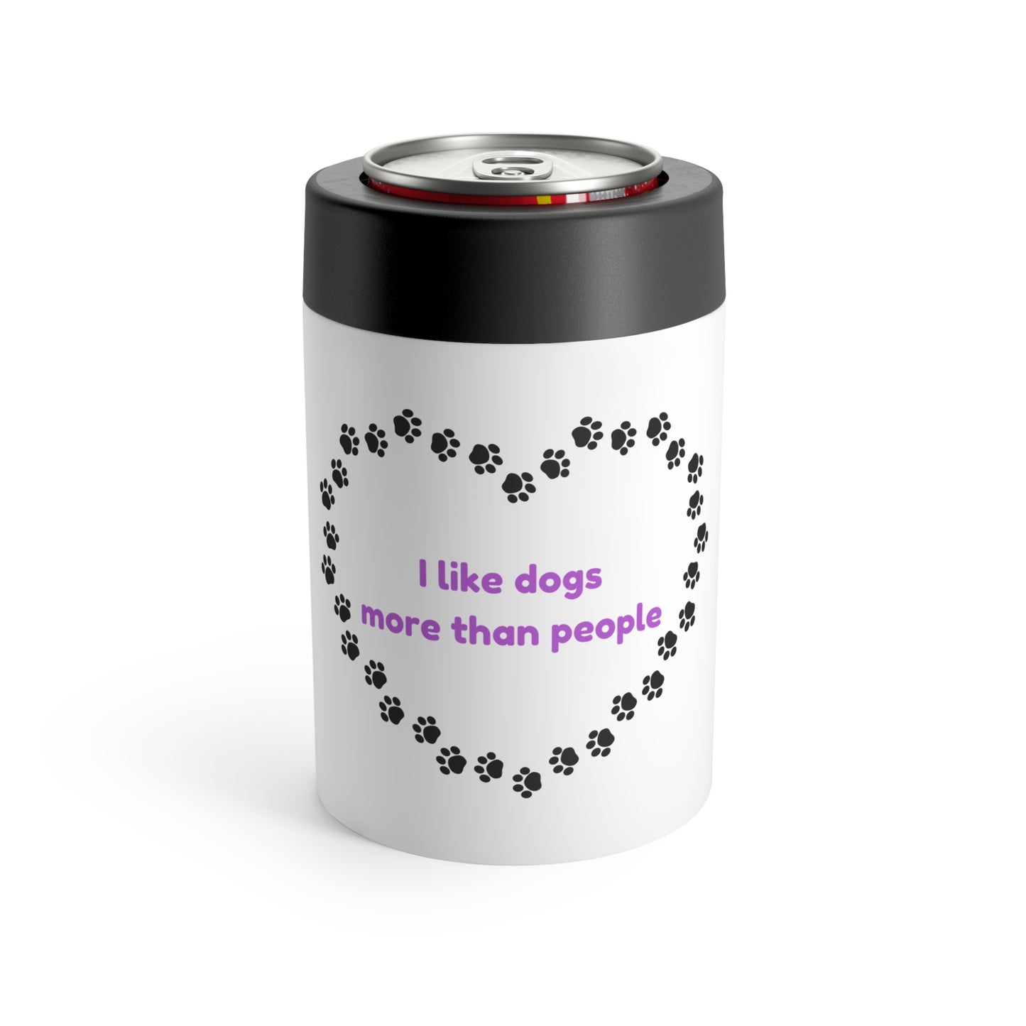 I Like Dogs More Than People Purple Can Holder