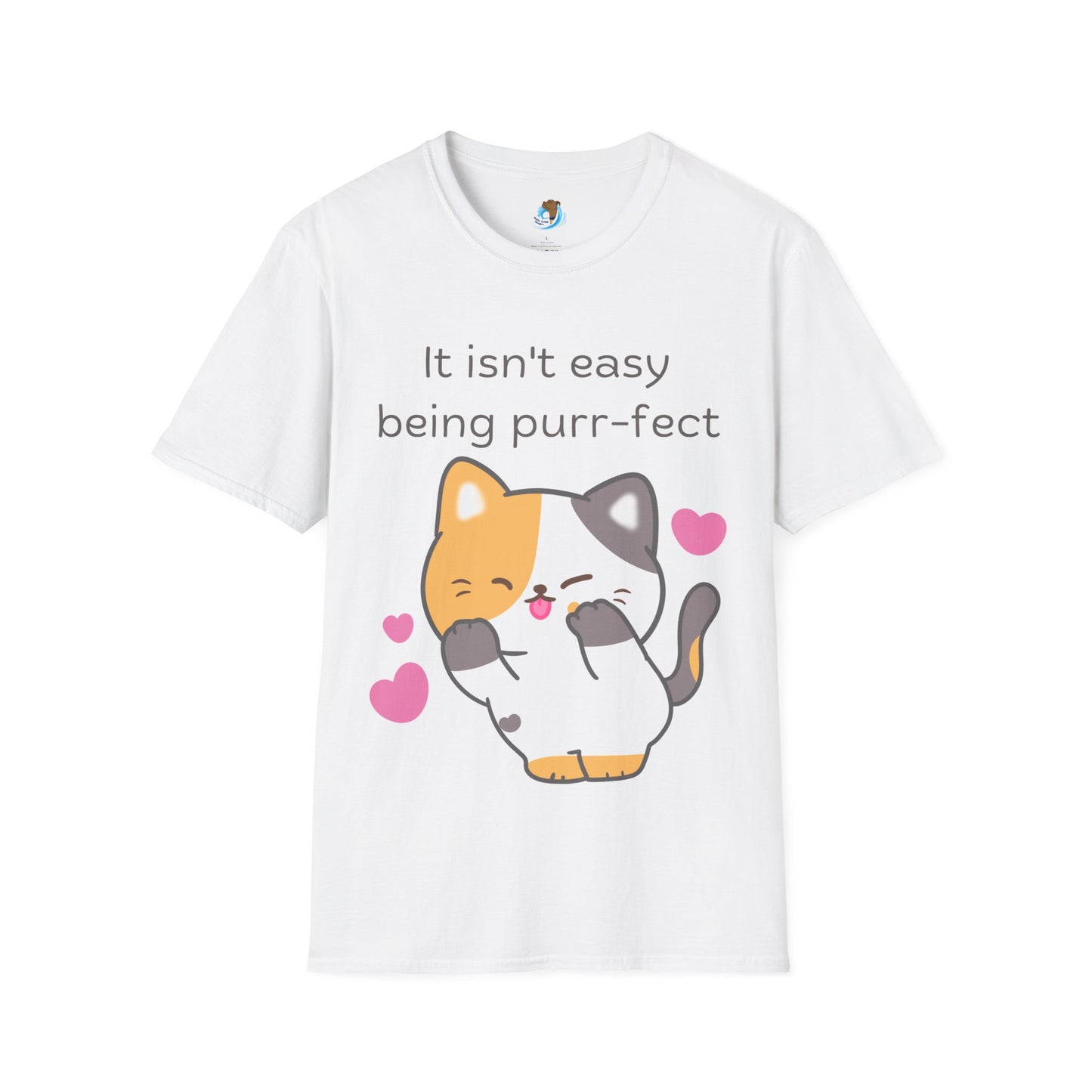 It Isn't Easy Being Purr-fect- Black- Unisex Softstyle T-Shirt