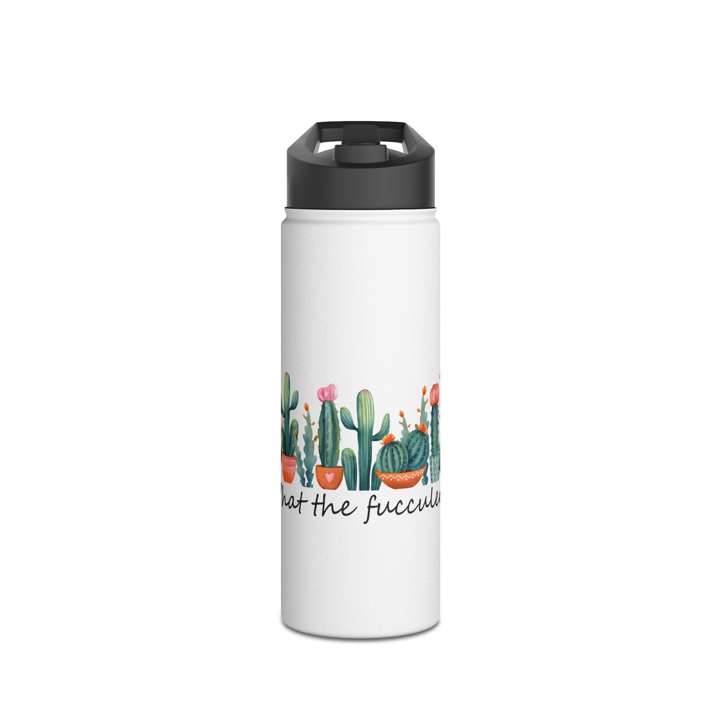 What The Fucculent Stainless Steel Water Bottle, Standard Lid