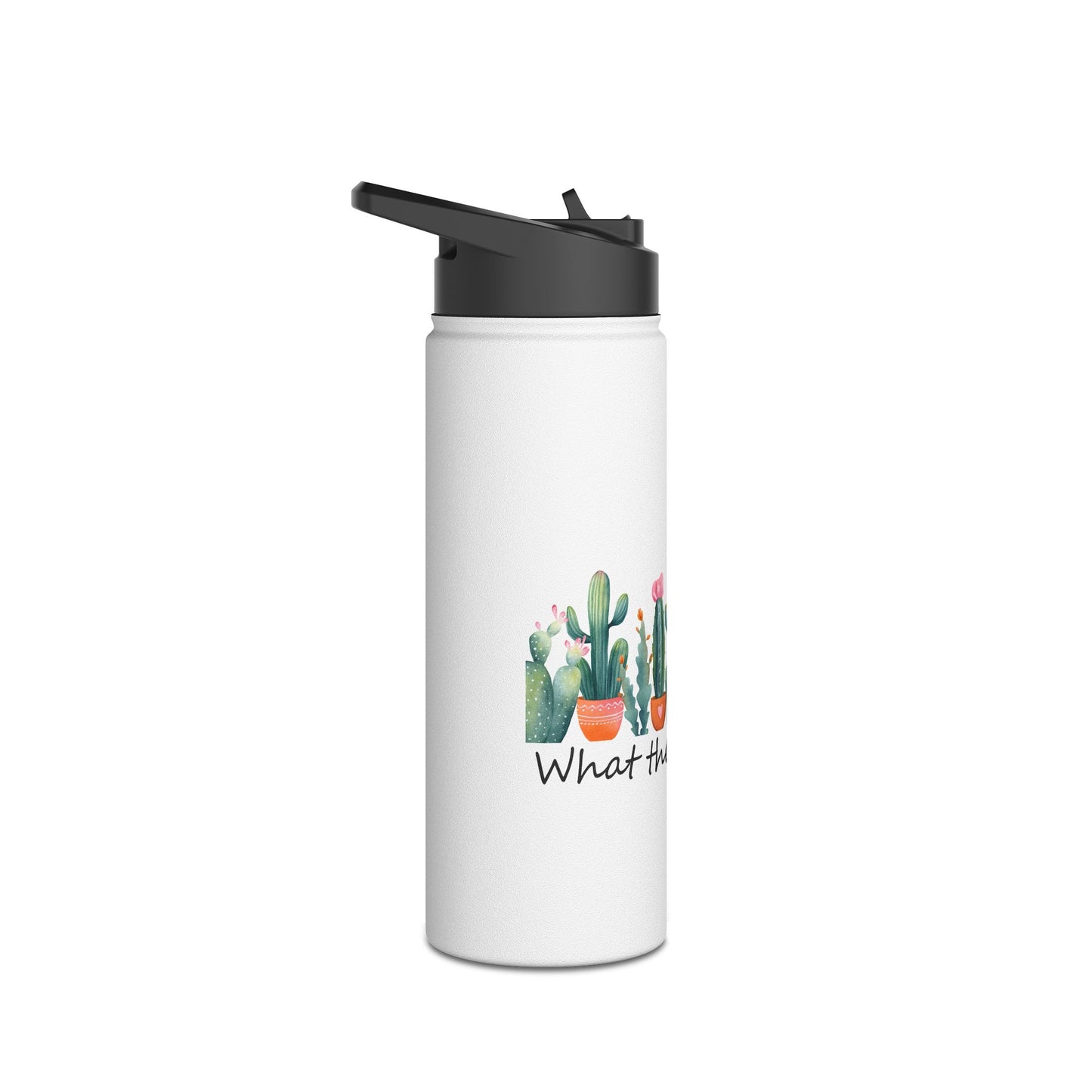 What The Fucculent Stainless Steel Water Bottle, Standard Lid