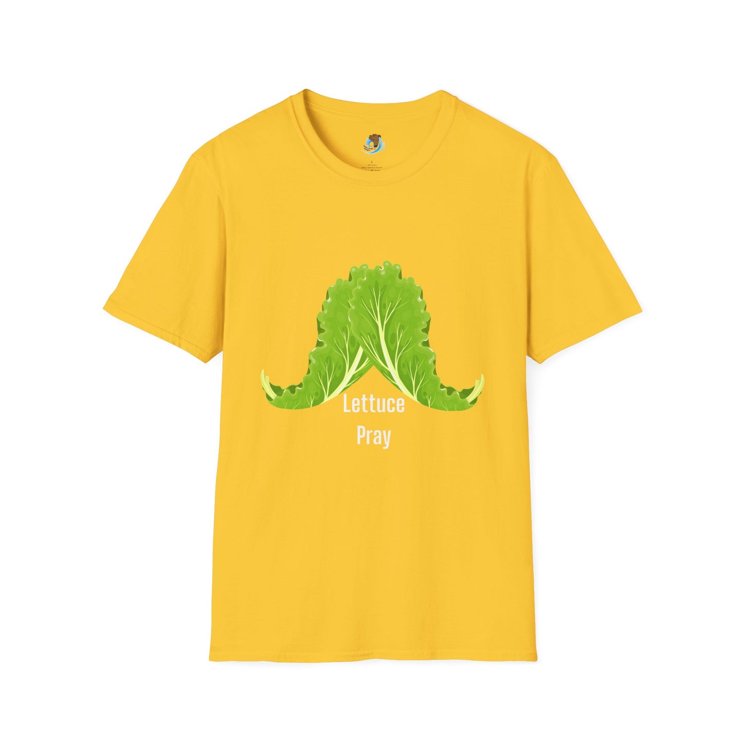 Lettuce Pray White Unisex Softstyle T-Shirt