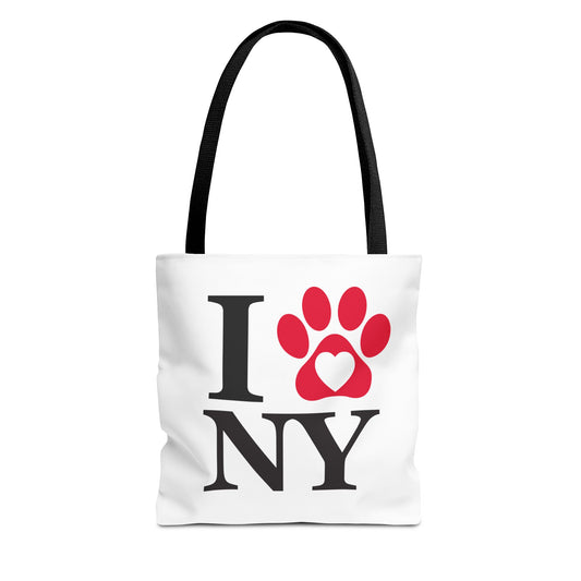 I Heart Paw Tote Bag