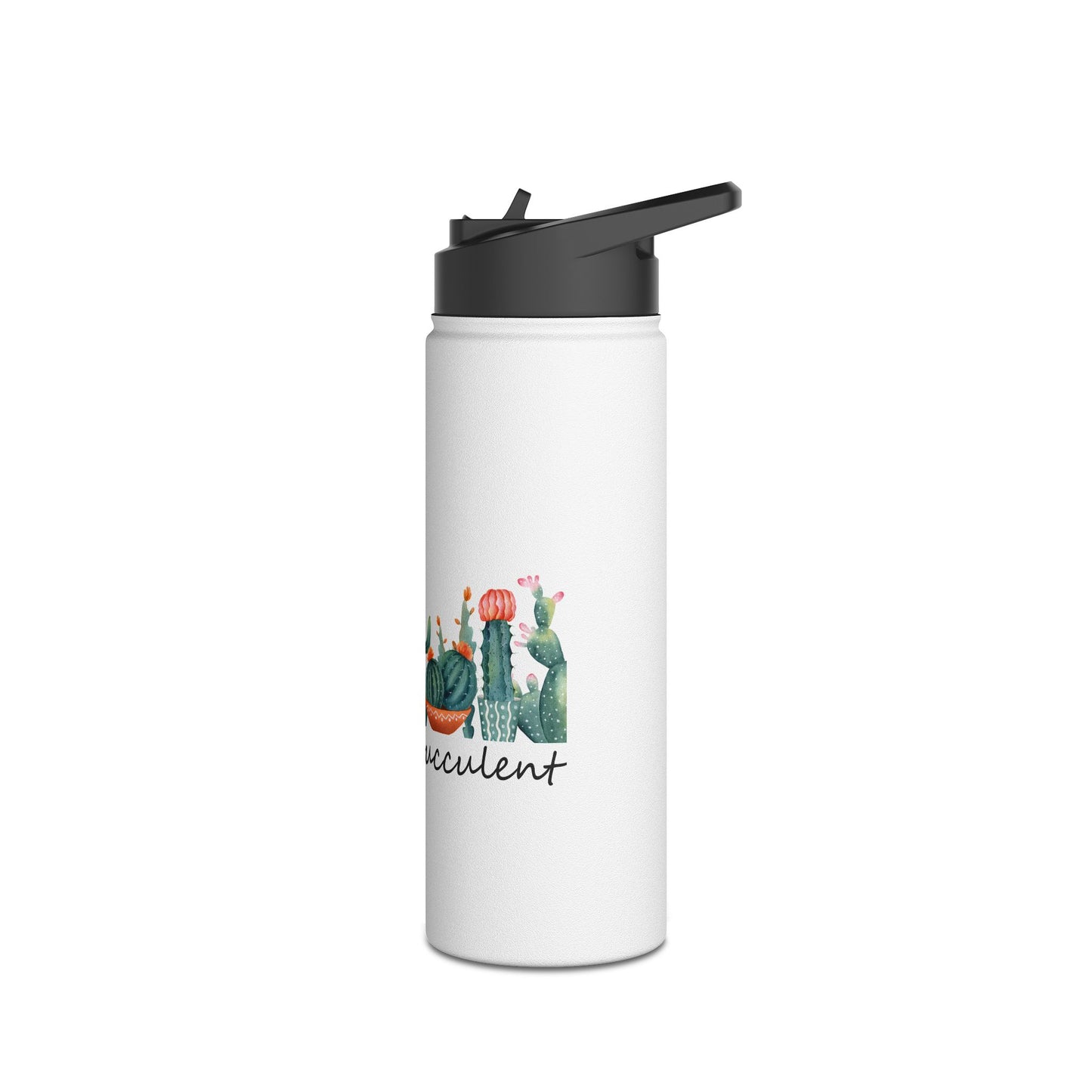 What The Fucculent Stainless Steel Water Bottle, Standard Lid