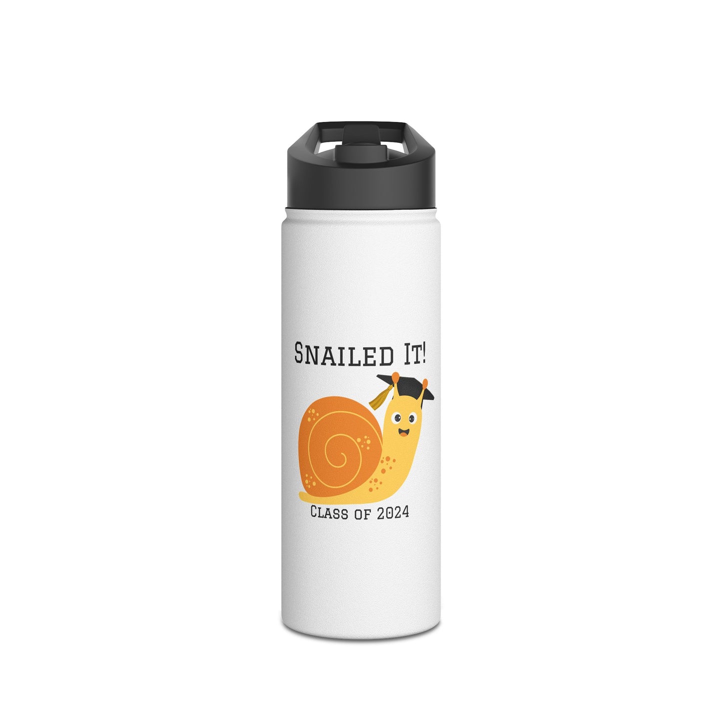 Class of 2024 Snailed It! Stainless Steel Water Bottle, Standard Lid