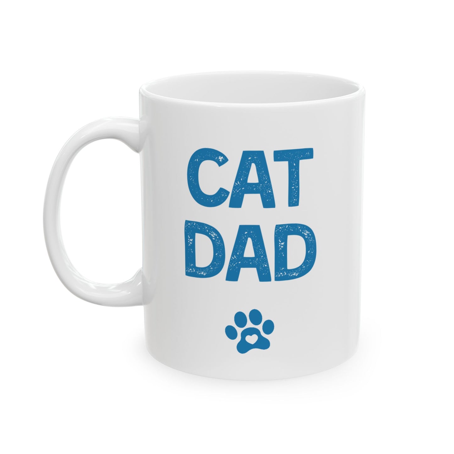 CAT DAD Ceramic Mug, 11oz