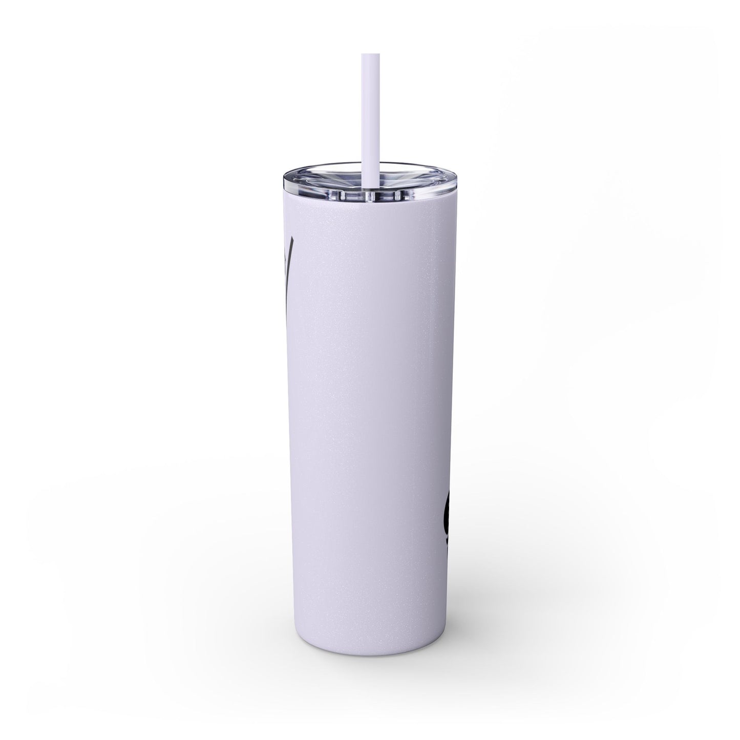 Putter Late Than Never Skinny Tumbler with Straw, 20oz