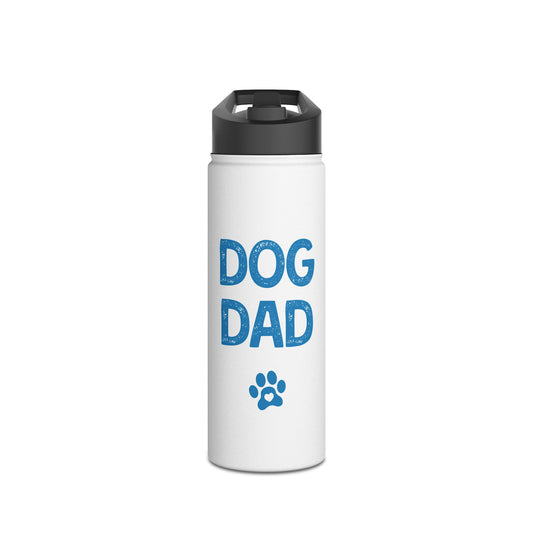 Dog Dad Stainless Steel Water Bottle, Standard Lid