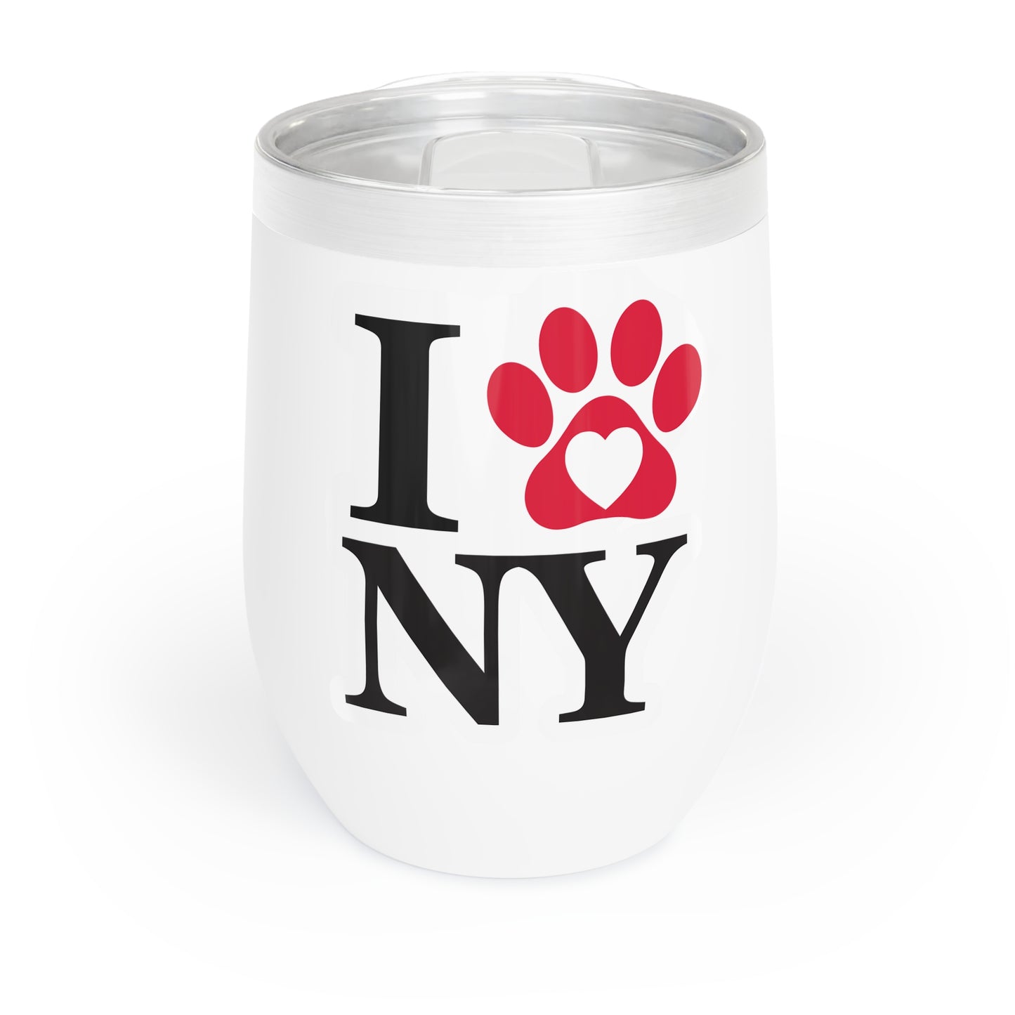 Wine Tumbler - I Heart Paw NY Design