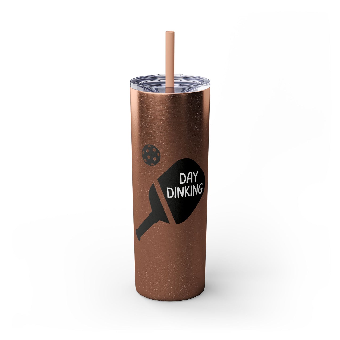 Day Dinking Skinny Tumbler with Straw, 20oz