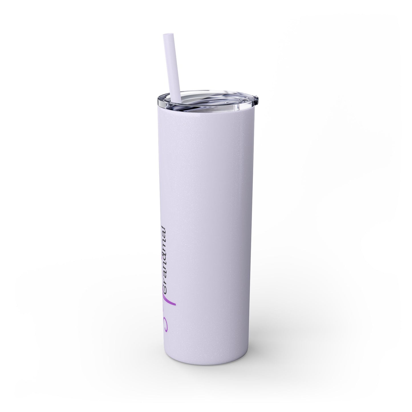 Super Grandma Purple Skinny Tumbler with Straw, 20oz