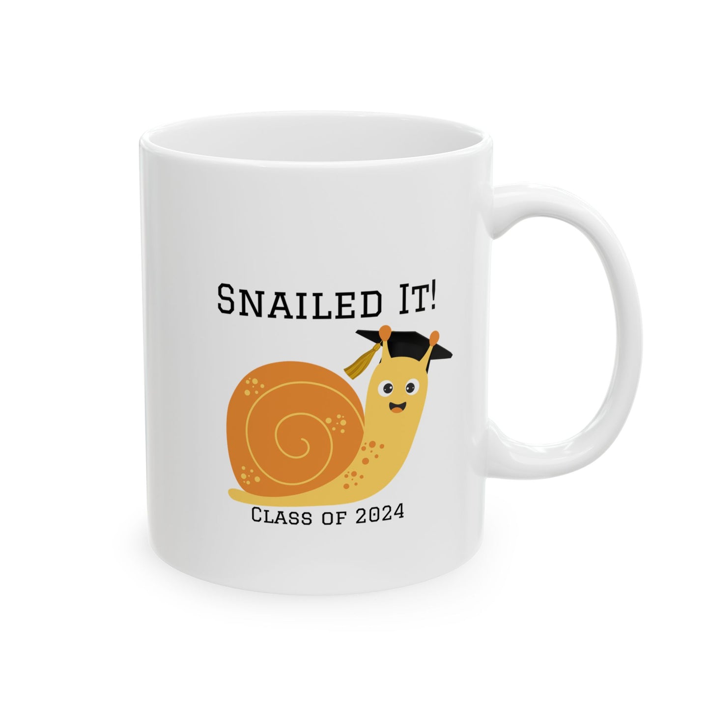 Class of 2024 Snailed It! Ceramic Mug, 11oz