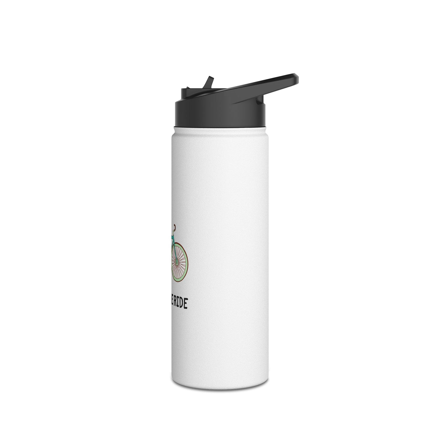 ENJOY THE RIDE Stainless Steel Water Bottle, Standard Lid