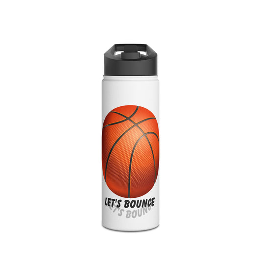 Let's Bounce- Stainless Steel Water Bottle, Standard Lid