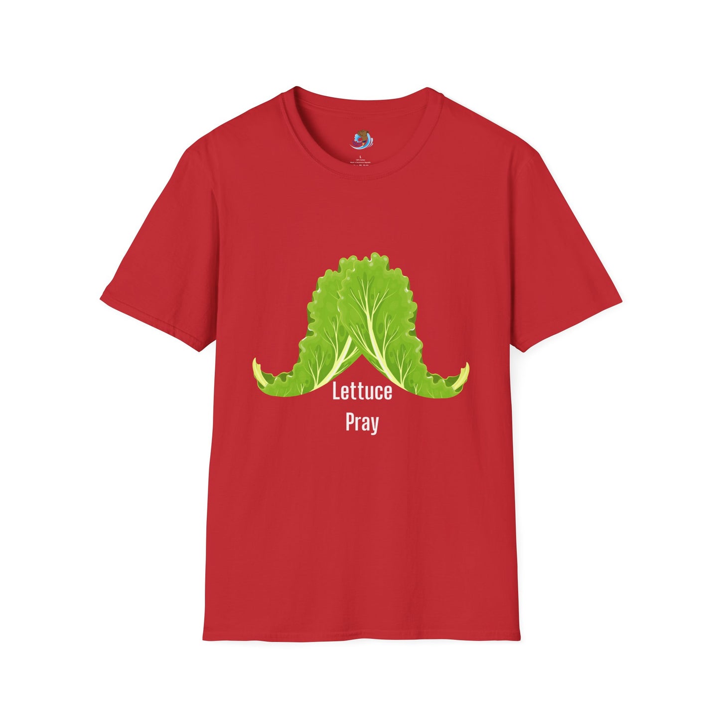 Lettuce Pray White Unisex Softstyle T-Shirt