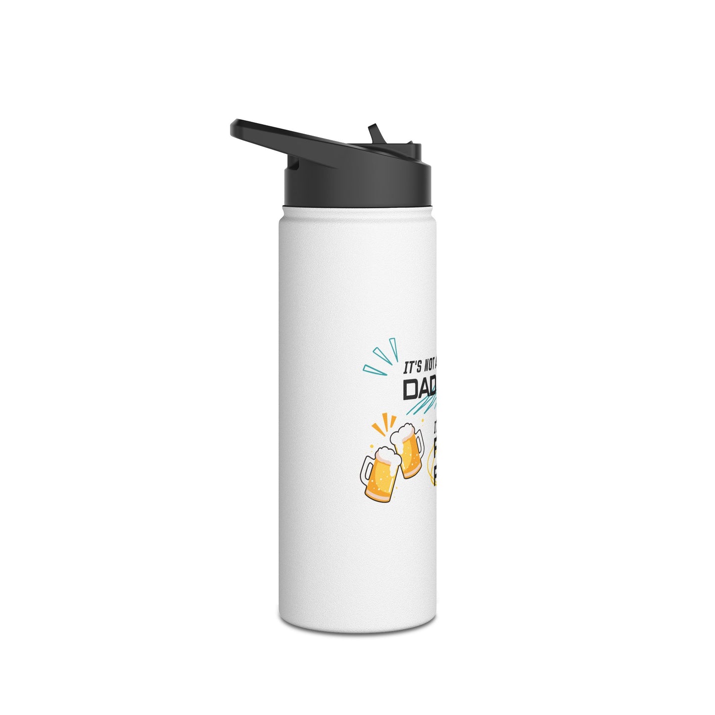 It's Not A Dad Bod Stainless Steel Water Bottle, Standard Lid