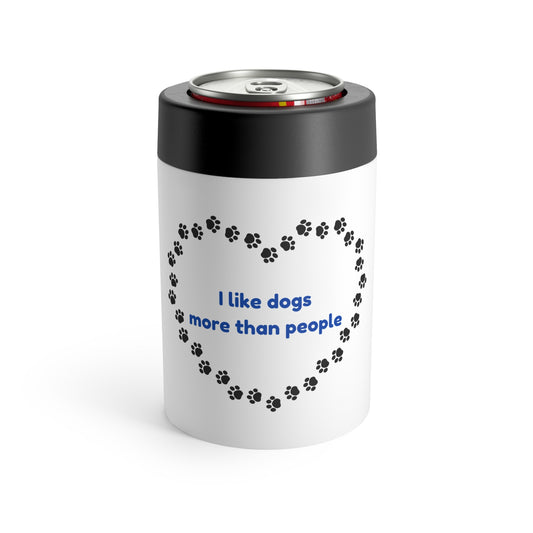 I Like Dogs More Than People Blue Can Holder