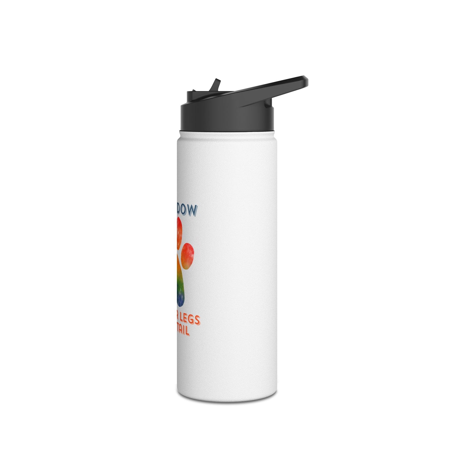 My Shadow Has Four Legs And A Tail Stainless Steel Water Bottle, Standard Lid