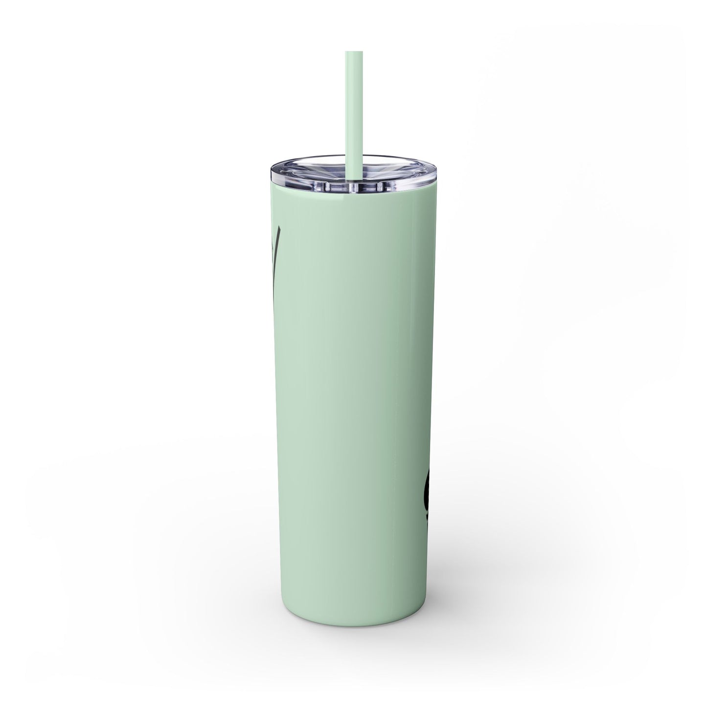 Putter Late Than Never Skinny Tumbler with Straw, 20oz