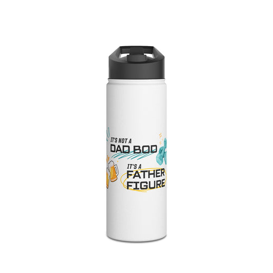 It's Not A Dad Bod Stainless Steel Water Bottle, Standard Lid