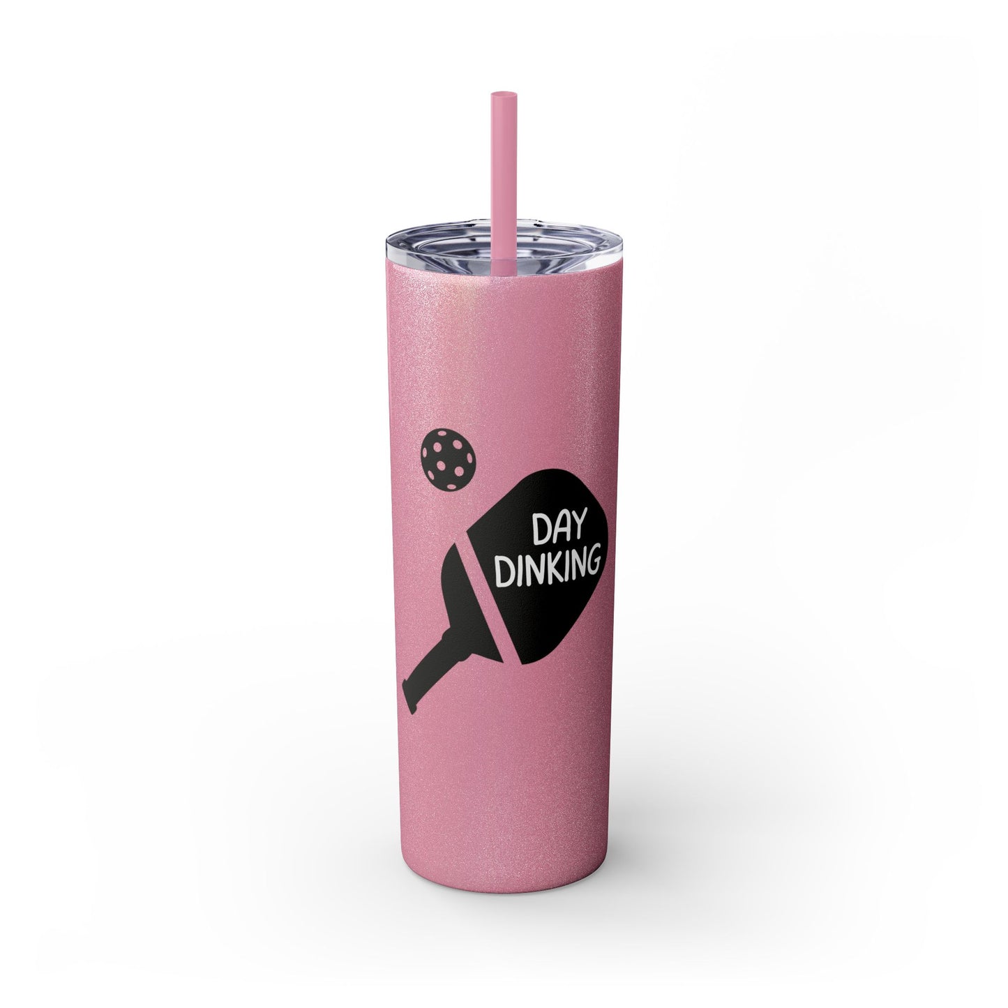 Day Dinking Skinny Tumbler with Straw, 20oz