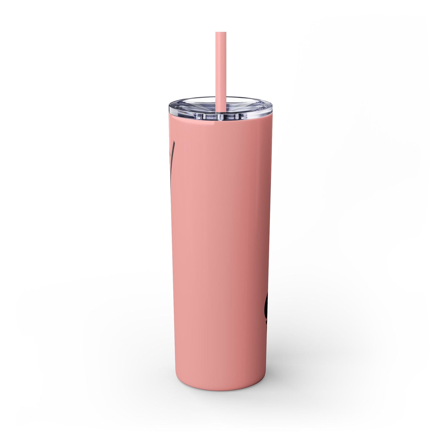 Putter Late Than Never Skinny Tumbler with Straw, 20oz