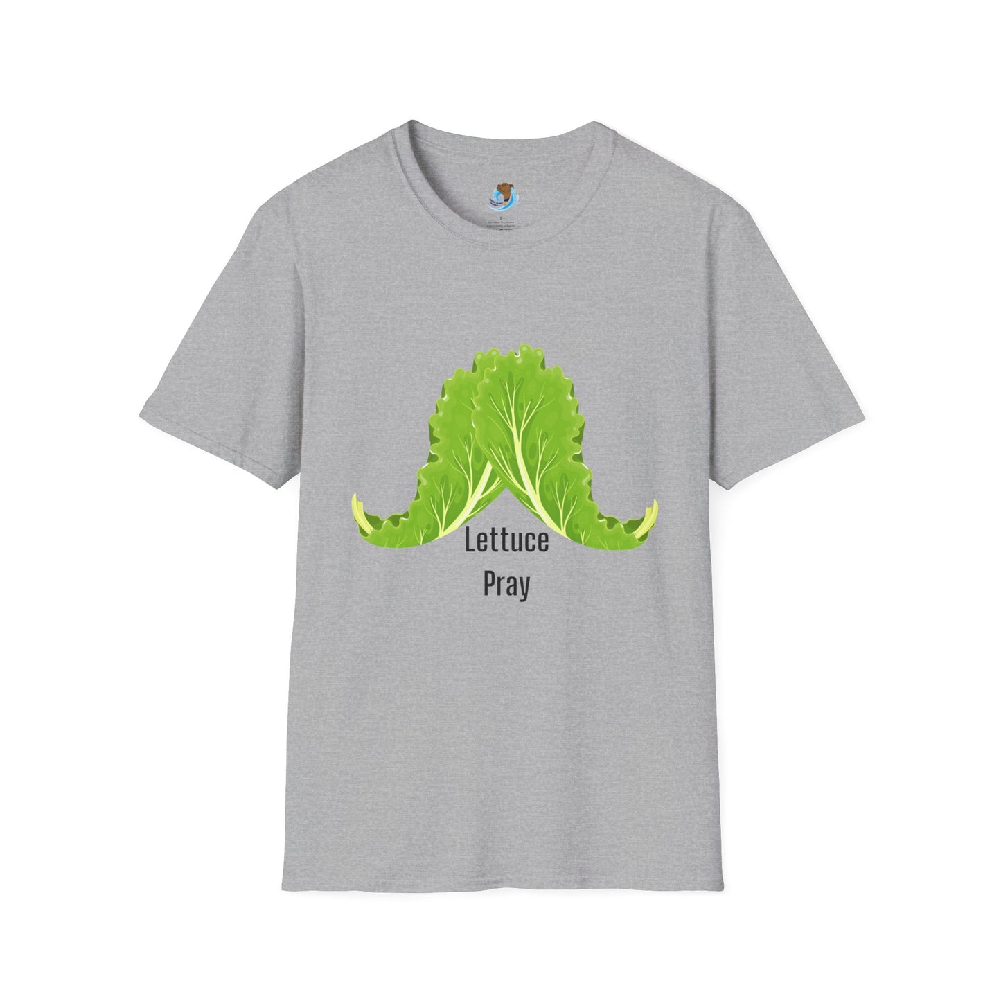 Lettuce Pray Black Unisex Softstyle T-Shirt